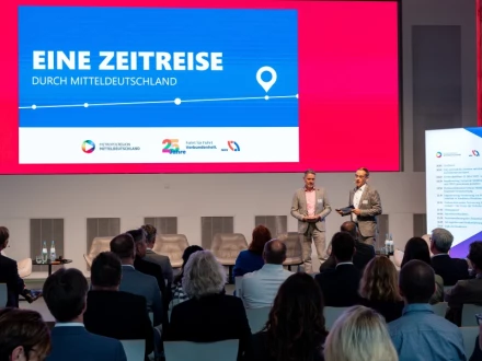 Steffen Lehman und Jörg Tobaben auf der Bühne