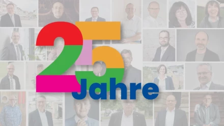 Jubiläumsbild 25 Stimmen zu 25 Jahren