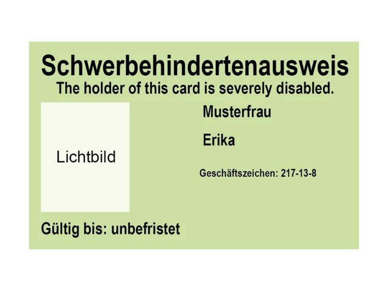 Schwerbehindertenausweis ohne Merkzeichen