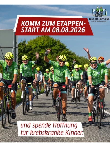 Banner für die "Tour der Hoffnung"