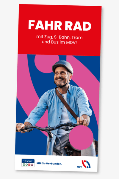 Cover des MDV Fahrradmitnahmeflyers Cover des MDV Fahrradmitnahmeflyers