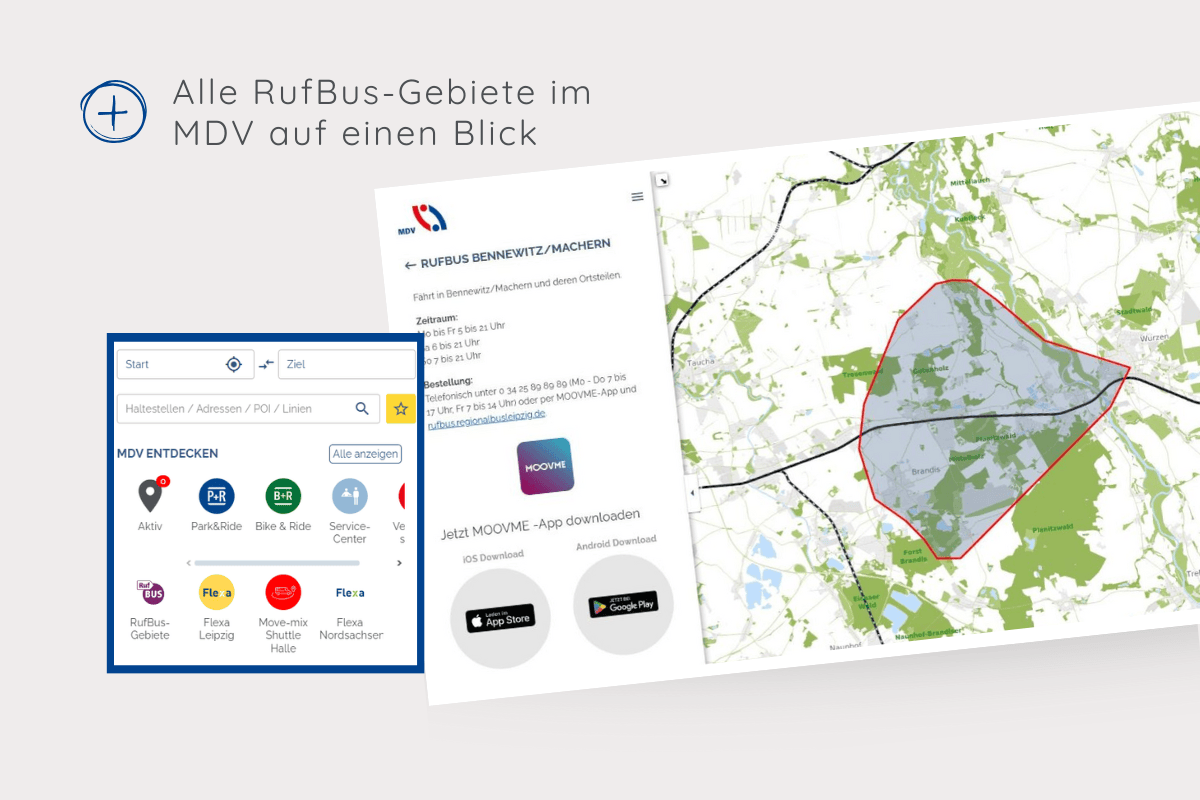 Interaktiver Netzplan RufBus-Gebiete Interaktiver Netzplan RufBus-Gebiete