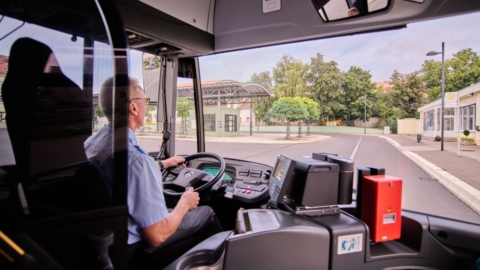 Busfahrer bei der Nordsachsen Mobil