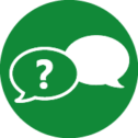 Icon Sprechblase Frage und Antwort Icon Sprechblase Frage und Antwort