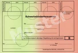 schwerbehindertenausweis grün orange